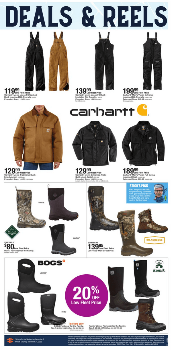 Fleet Farm Ice Fishing Event Ad Dec 07 Dec 24, 2022