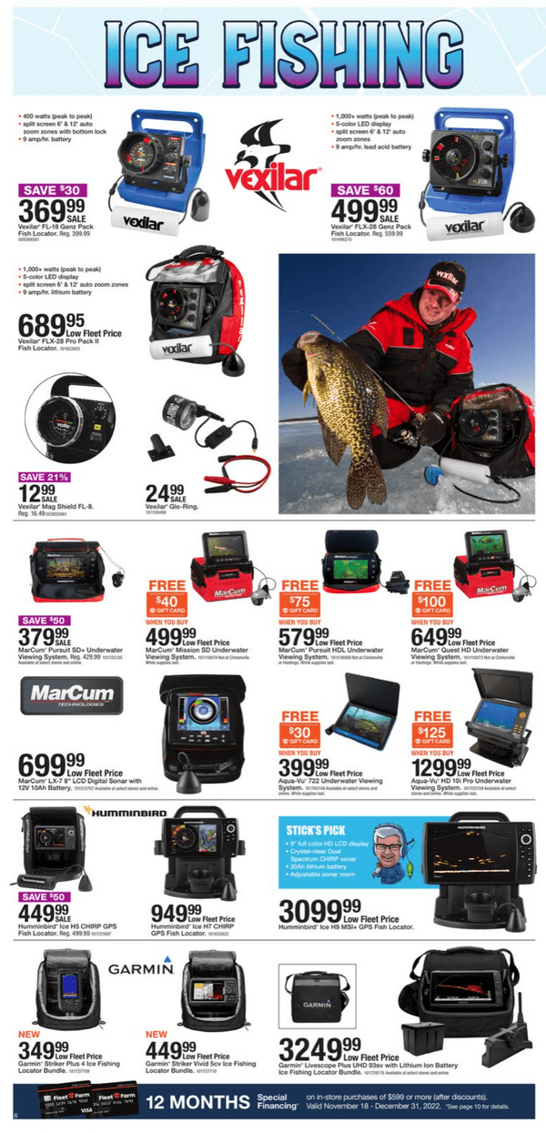 Fleet Farm Ice Fishing Event Ad Dec 07 Dec 24, 2022