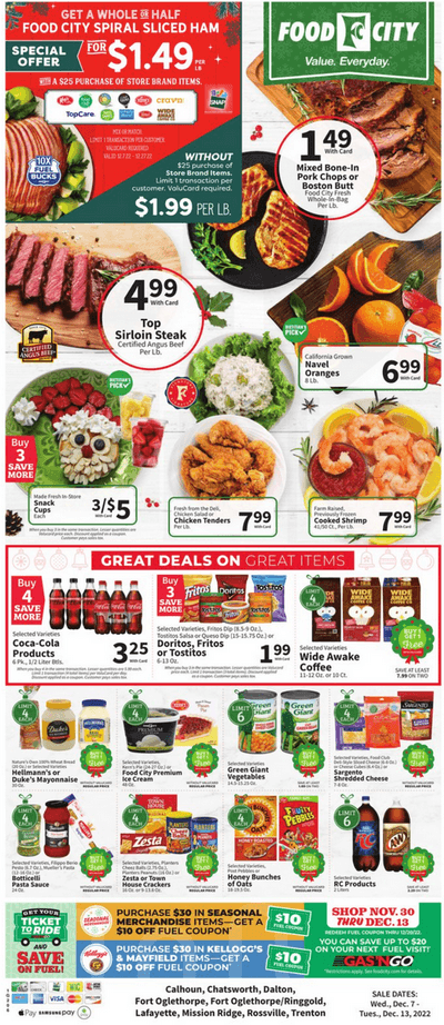 Food City Weekly Ad Dec 07 – Dec 13, 2022
