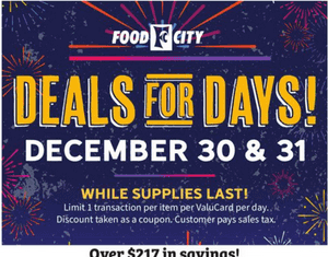 Food City Weekly Ad Dec 28, 2022 – Jan 03, 2023