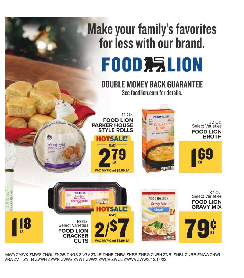 Food Lion Weekly Ad Dec 14 Dec 20, 2022