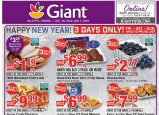 Giant Food Weekly Ad Dec 28, 2022 – Jan 03, 2022