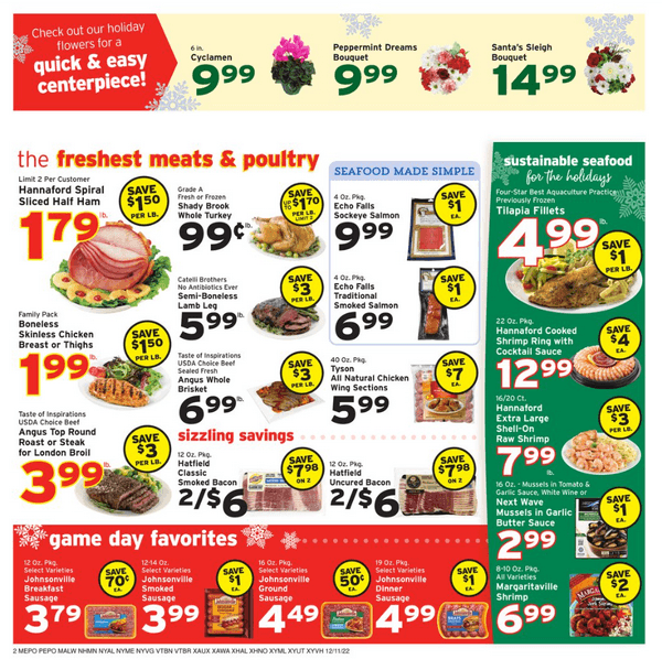 Hannaford Weekly Ad Dec 11 Dec 17, 2022