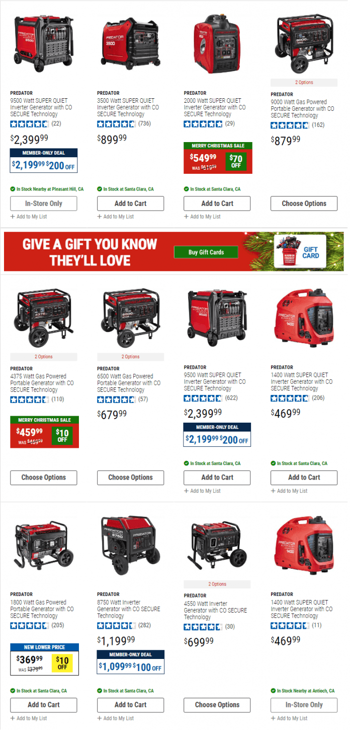 Harbor Freight Generator YearEnd Sale Dec 27, 2022 Jan 05, 2023