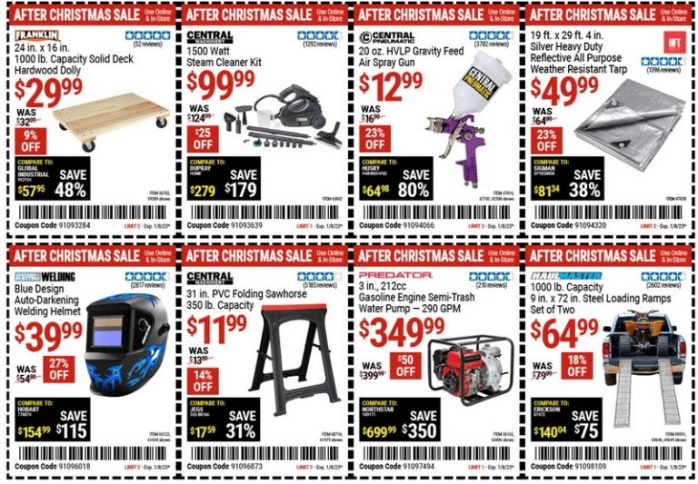 Harbor Freight After Christmas Coupon Ad Dec 27, 2022 Jan 08, 2023
