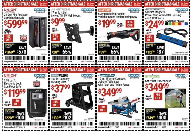 Harbor Freight After Christmas Coupon Ad Dec 27, 2022 Jan 08, 2023