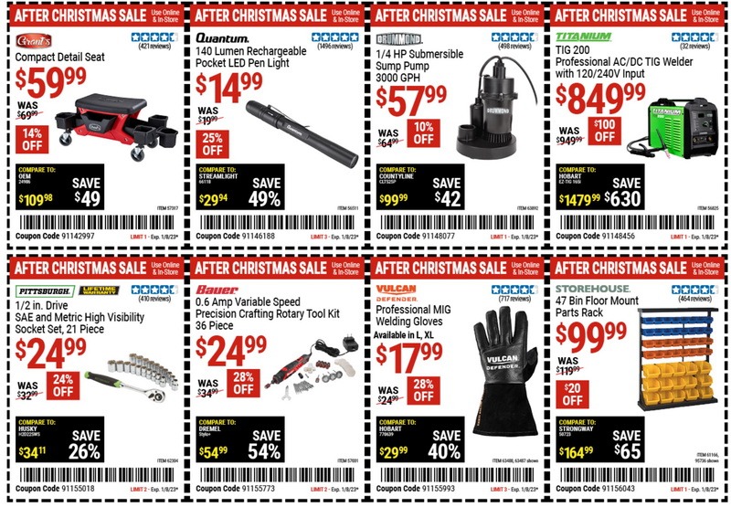 Harbor Freight After Christmas Coupon Ad Dec 27, 2022 Jan 08, 2023