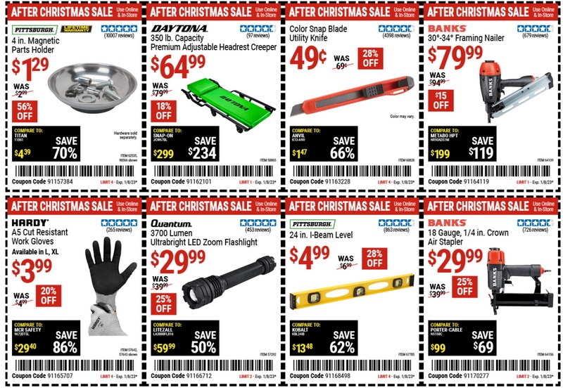 Harbor Freight After Christmas Coupon Ad Dec 27, 2022 Jan 08, 2023