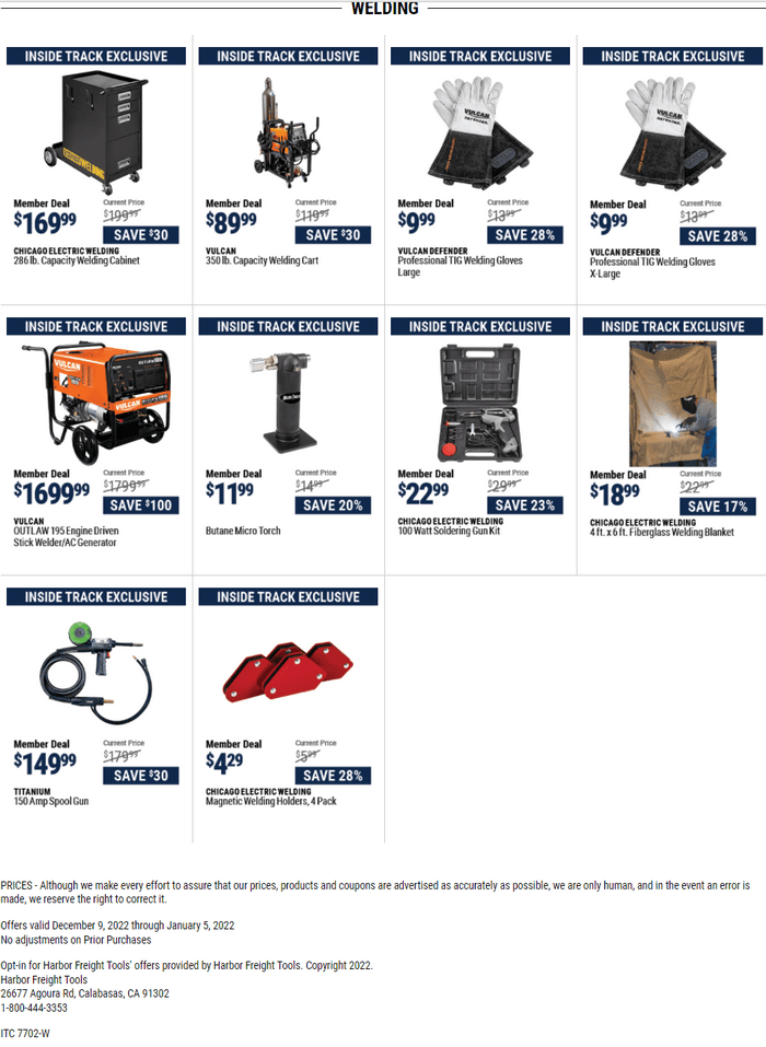 Harbor Freight New Year Ad Dec 30, 2022 Jan 02, 2023
