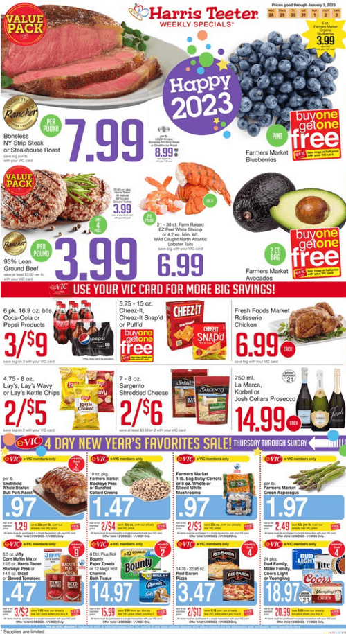 Harris Teeter Weekly Ad Dec 28, 2022 Jan 03, 2023