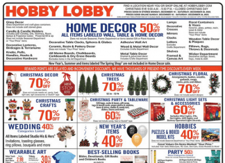 Hobby Lobby Weekly Ad Dec 18 – Dec 24, 2022 (Christmas Sale Included)