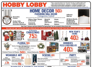 Hobby Lobby Weekly Ad Dec 25 – Dec 31, 2022 (New Year Promotion Included)