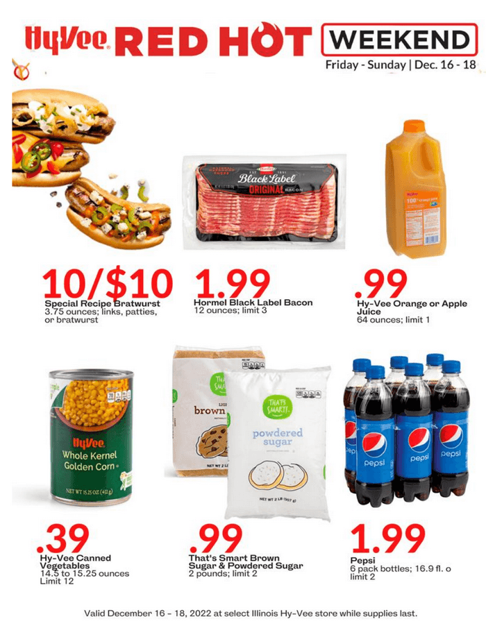HyVee Weekend Ad Dec 16 Dec 18, 2022
