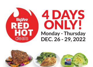 Hy-Vee Four-Day Ad Dec 26 – Dec 29, 2022