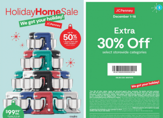 JCPenney Holiday Home Sale Dec 01 – Dec 18, 2022