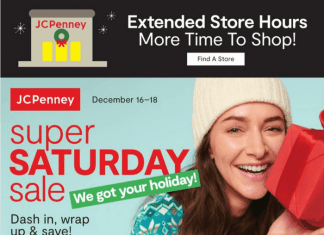 JCPenny Super Saturday Ad Dec 16 – Dec 18, 2022