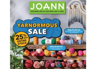 Jo-Ann Weekly Sale Ad Dec 26, 2022 – Jan 11, 2023