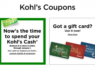 Kohl’s Coupon Ad Until Jan 01, 2023
