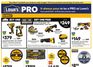 Lowe’s Weekly Pro Ad Dec 12 – Dec 16, 2022