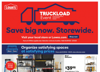 Lowe’s Weekly Ad Dec 29, 2022 – Jan 18, 2023