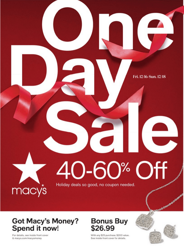 Macy's Holiday Sale Dec 16 Dec 18, 2022