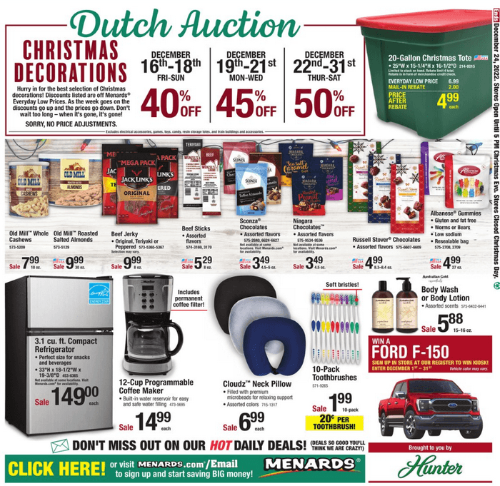 Menards LastMinute Gift Sale Dec 16 Dec 24, 2022