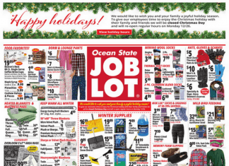 Ocean State Job Lot Weekly Ad Dec 22 – Dec 28, 2022