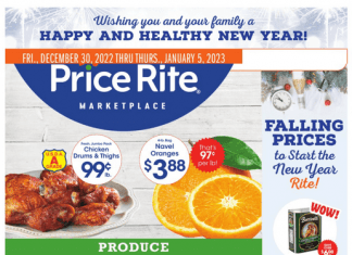 Price Rite Weekly Ad Dec 30 – Jan 05, 2023