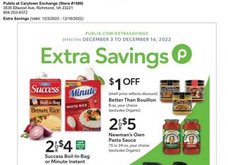 Publix Extra Savings Ad Dec 03 – Dec 16, 2022