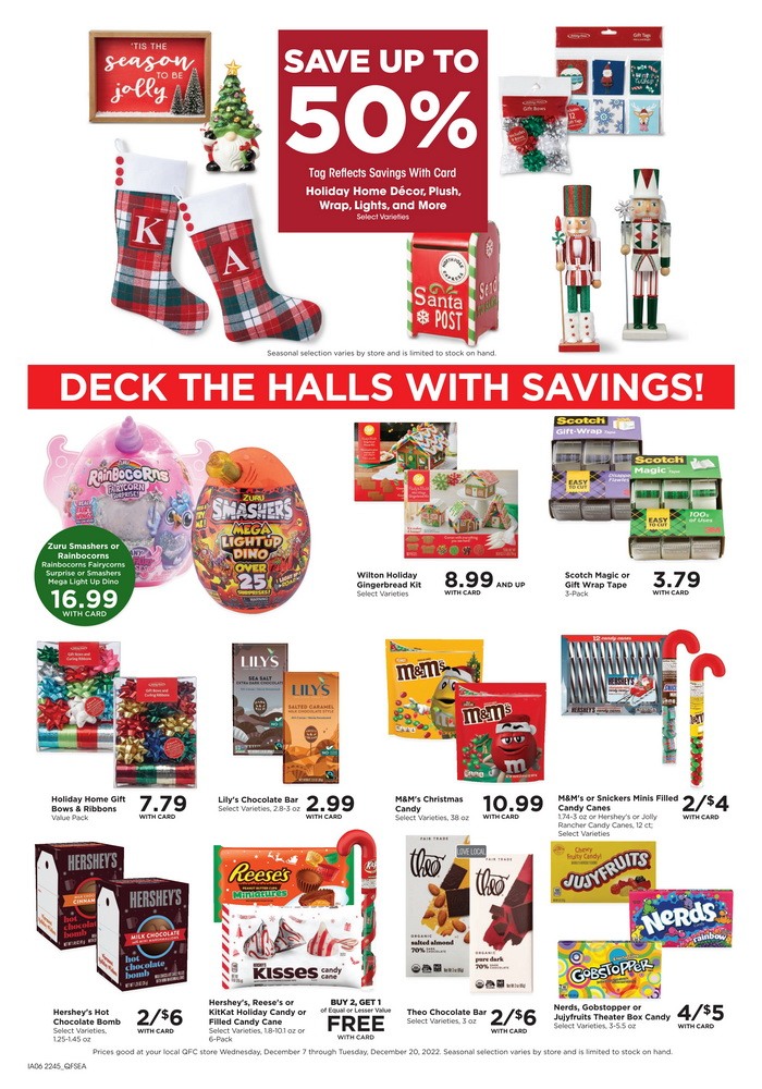 QFC Weekly Ad Dec 07 Dec 13, 2022 (Christmas Promotion Included)