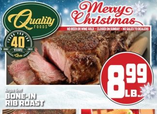 Quality Foods Weekly Ad Dec 14 – Dec 24, 2022 (Christmas Sale Included)