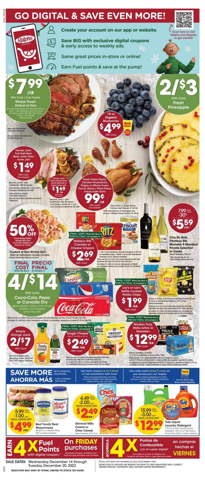 Ralphs Weekly Flyer Dec 14 – Dec 20, 2022