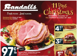 Randalls Weekly Flyer Dec 14 – Dec 24, 2022 (Christmas Sale Included)
