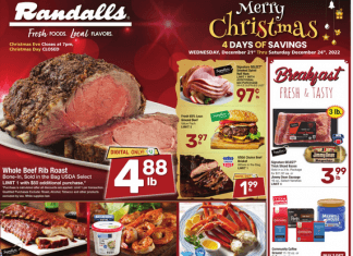 Randalls Weekly Ad Dec 21 – Dec 24, 2022 (Christmas Sale Included)