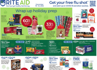 Rite Aid Weekly Ad Dec 18 – Dec 24, 2022 (Christmas Promotion Included)