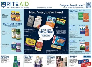 Rite Aid Weekly Ad Dec 25 – Dec 31, 2022 (New Year Promotion Included)