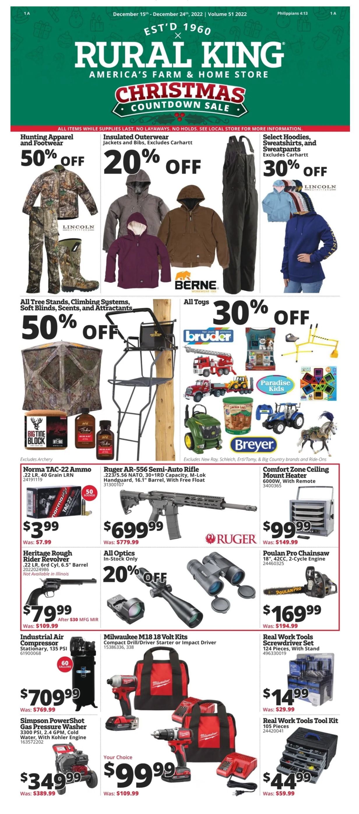 Rural King Weekly Ad Dec 15 Dec 24, 2022