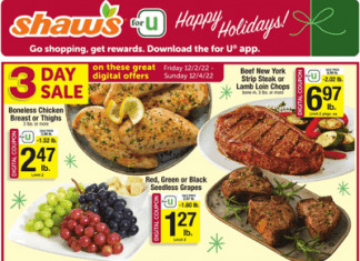 Shaw’s Weekly Ad Dec 02 – Dec 08, 2022