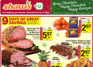 Shaw’s Weekly Ad Dec 16 – Dec 24, 2022