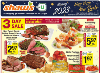 Shaw’s Weekly Ad Dec 30, 2022 – Jan 05, 2022