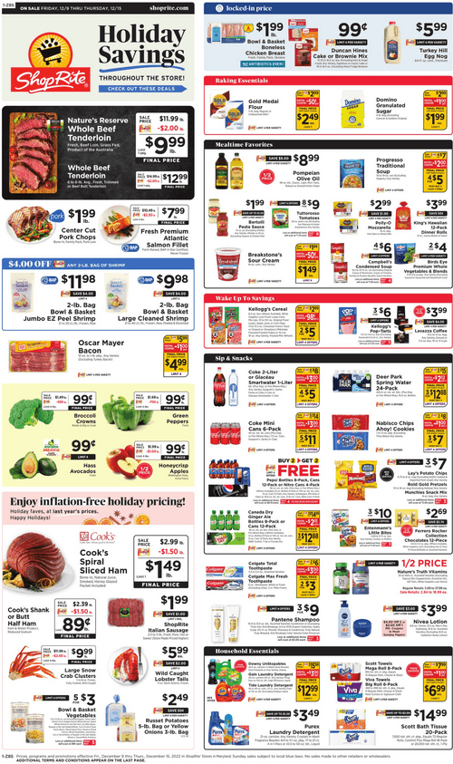 ShopRite Weekly Ad Dec 09 Dec 15, 2022 (Christmas Promotion Included)