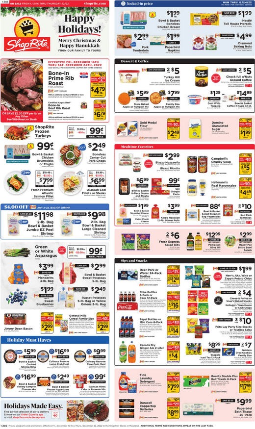 ShopRite Weekly Ad Dec 16 Dec 22, 2022 (Christmas Promotion Included)