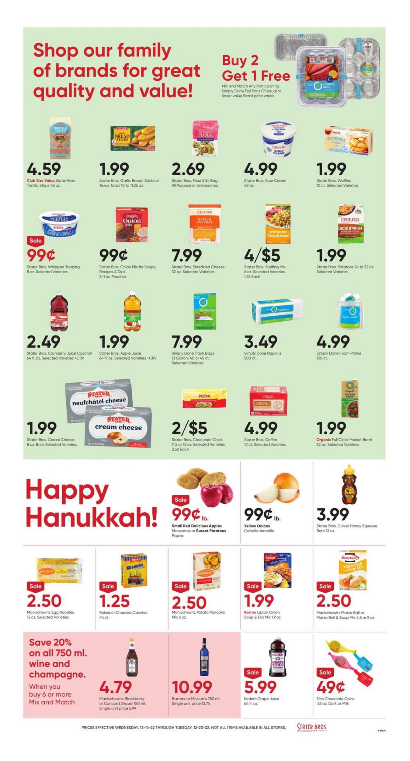 Stater Bros Christmas Day Open