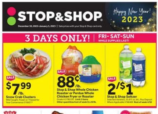 Stop & Shop Weekly Ad Dec 30, 2022 – Jan 05, 2023