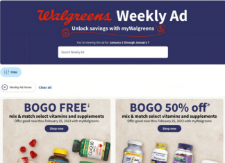 Walgreens Weekly Ad Jan 01 – Jan 07, 2023