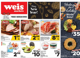 Weis Markets Weekly Sale Dec 29, 2022 – Jan 04, 2023 (New Year Promotion Included)