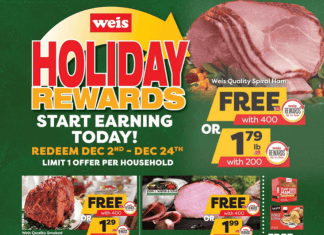 Weis Markets Christmas Ad Dec 01 – Dec 24, 2022