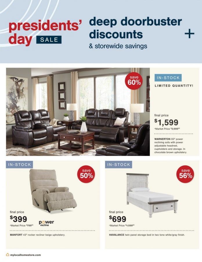Ashley Furniture HomeStore Presidents' Day Ad Jan 31 Feb 20, 2023