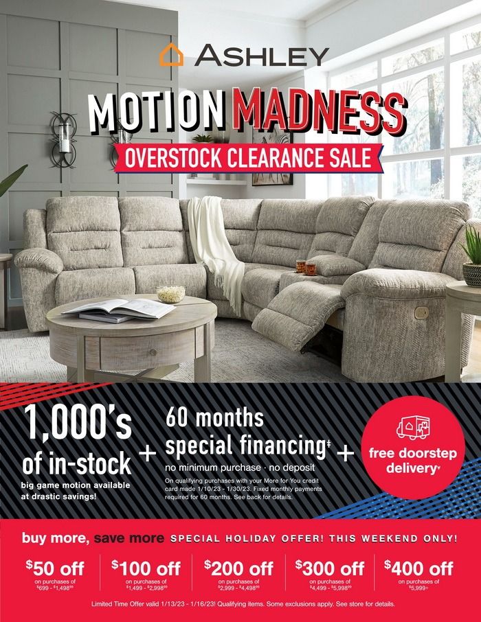 Ashley Furniture Overstock Mattress Ad Sale Jan 13 Jan 16, 2023