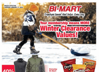 Bi-Mart Winter Clearance Savings Book Jan 03 – Jan 17, 2023